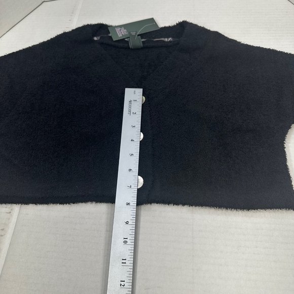 2 Piece Wild Fable Women's XS Black Crop Sweater And Blue Ribbed T-Shirt New - Picture 11 of 16